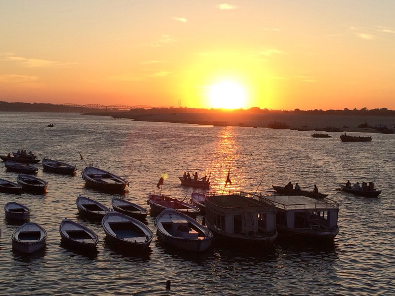 sunrise in ganga